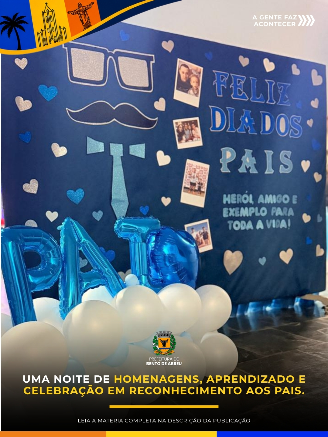 JANTAR EM HOMENAGEM AO DIA DOS PAIS - Prefeitura Municipal de Bento de Abreu-SP