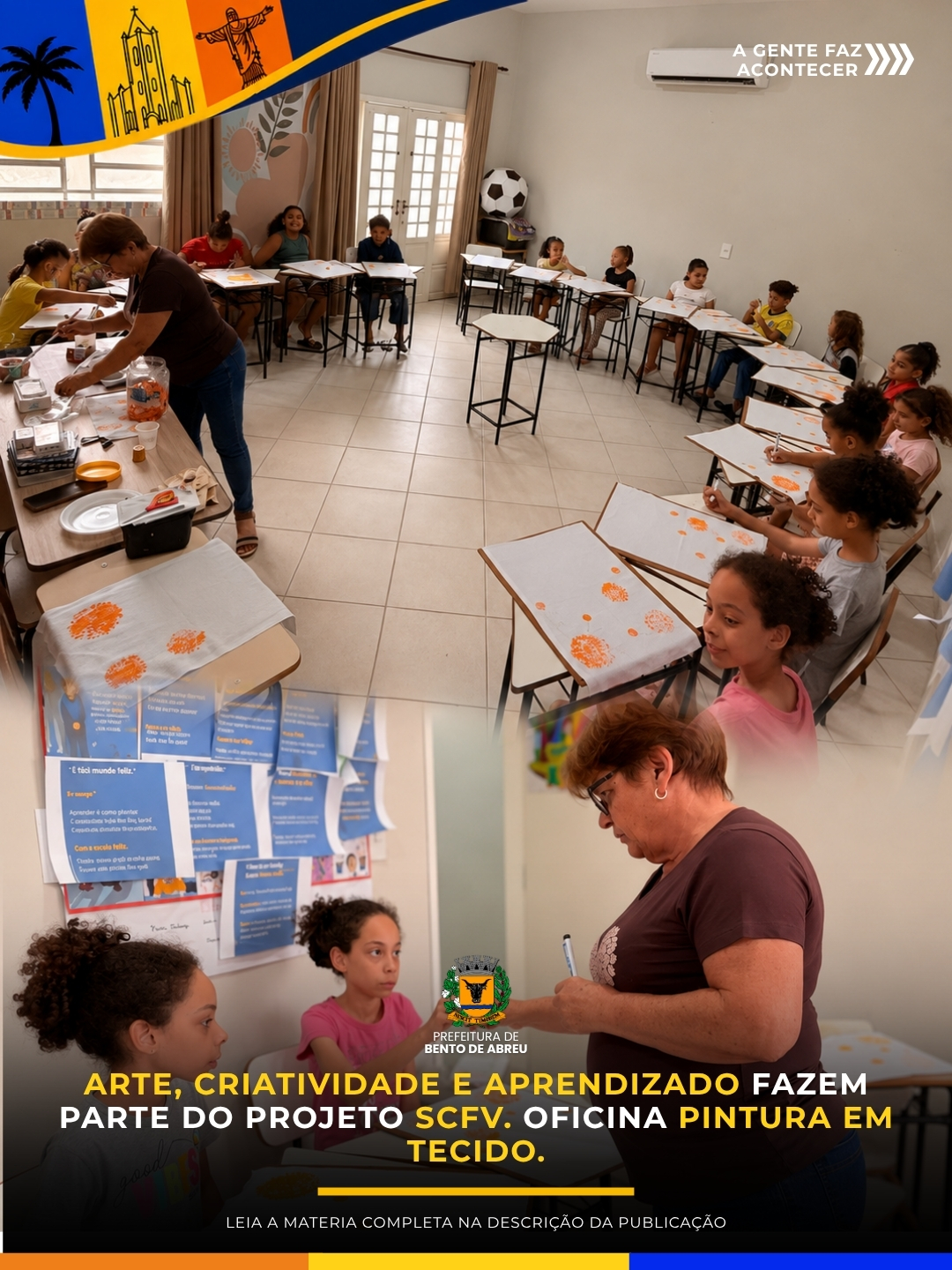 OFICINA DE PINTURA PARA AS CRIANÇAS - Prefeitura Municipal de Bento de Abreu-SP