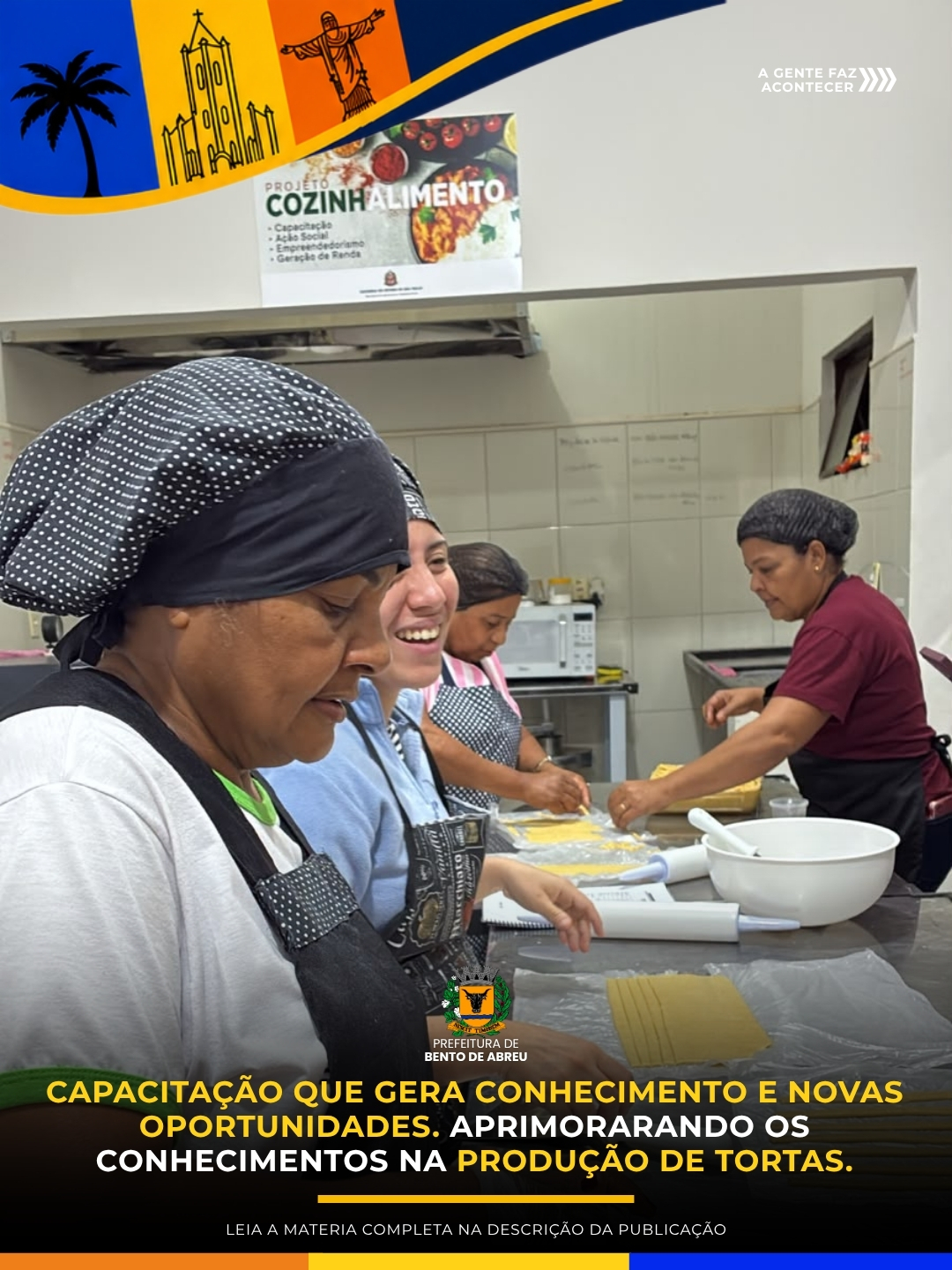 CURSO DE FABRICAÇÃO DE TORTAS. - Prefeitura Municipal de Bento de Abreu-SP