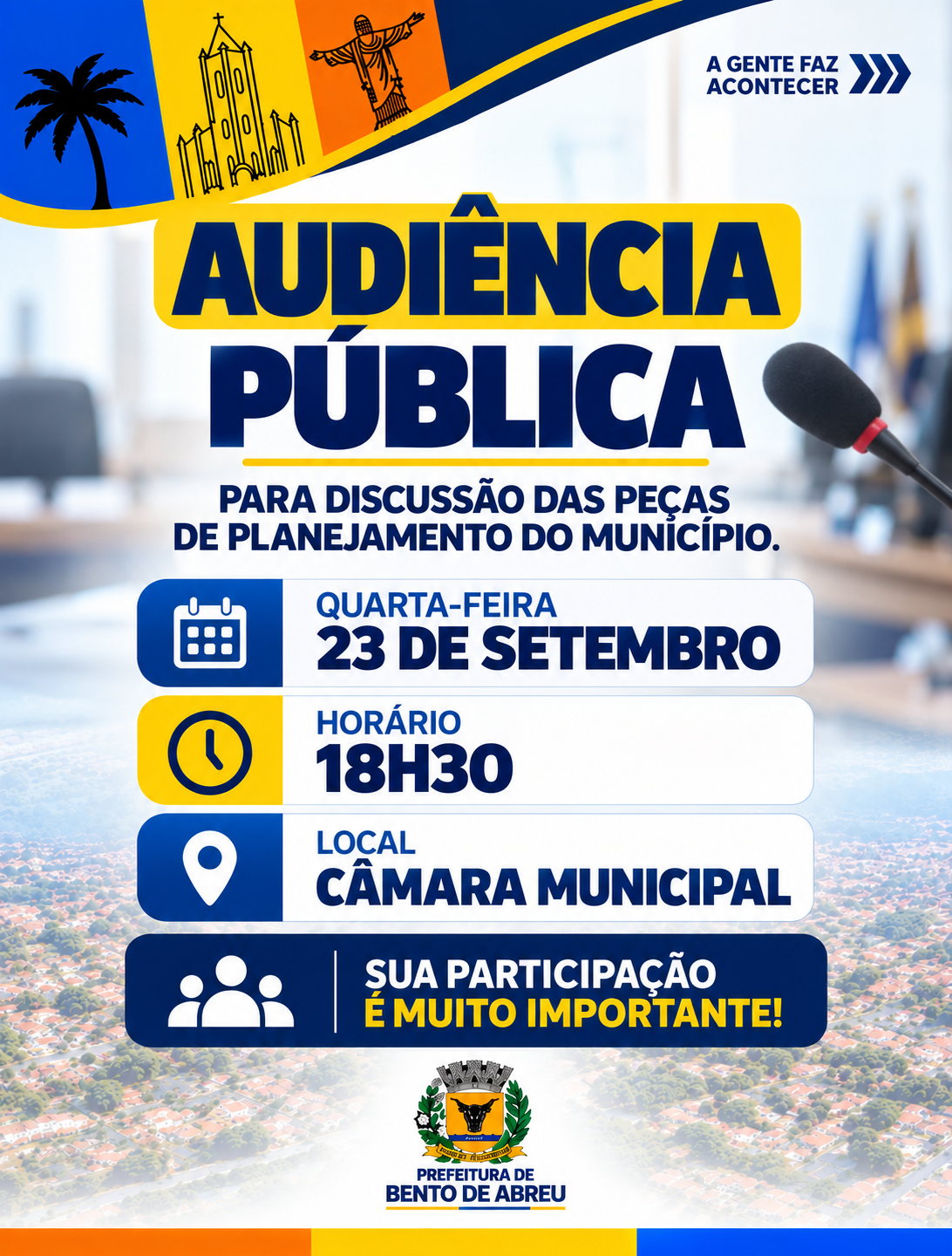 AUDIÊNCIA PÚBLICA - Prefeitura Municipal de Bento de Abreu-SP