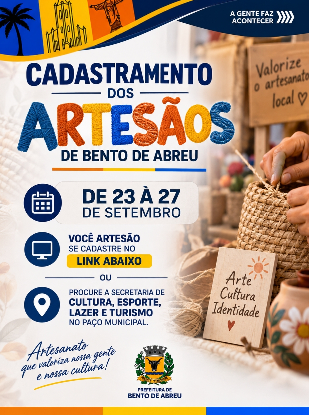 MAPEAMENTO DE ARTESÃOS DO MUNICIPIO. - Prefeitura Municipal de Bento de Abreu-SP