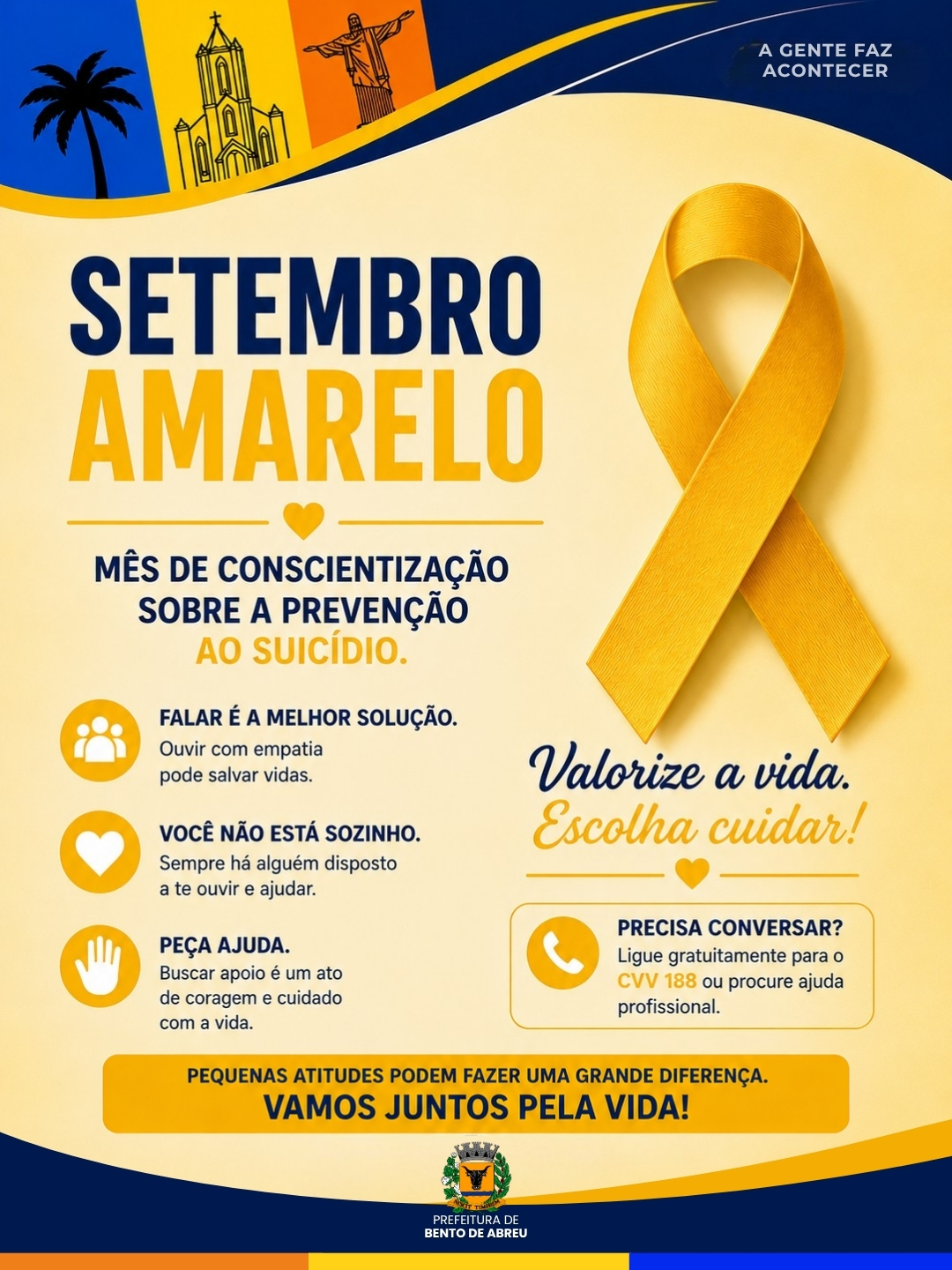 SETEMBRO AMARELO - Prefeitura Municipal de Bento de Abreu-SP