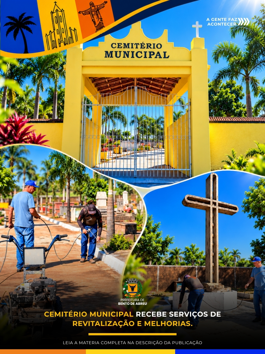 REVITALIZAÇÃO E MELHORIAS NO CEMITÉRIO MUNICIPAL. - Prefeitura Municipal de Bento de Abreu-SP